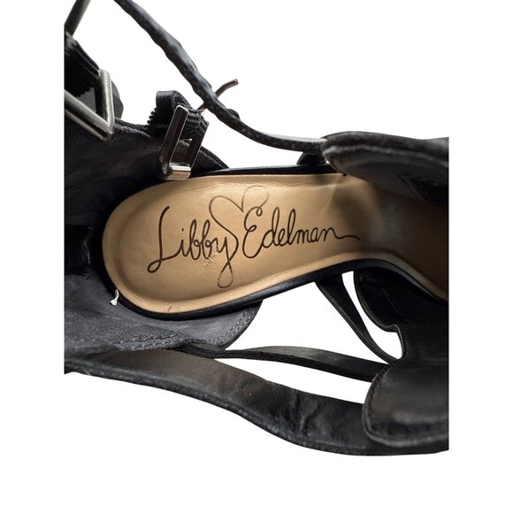 Libby Edelman Size 8 Karla Double Strap Business Casual Peep Toe Sandals - Picture 11 of 12